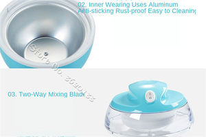 アイスクリームロールメーカー自家製600mlロールアイスクリームメーカーミニアイスクリームマシン - Product Image 3