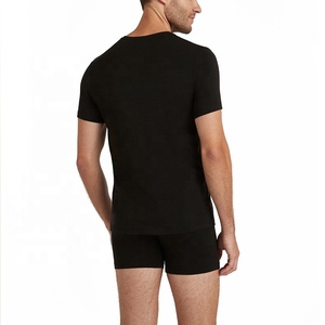 Camiseta personalizada para hombre con cuello en V Daily Merino Wool-Lyocell Mezcla la ropa interior ligera sin olor Aspecto sedoso y sensación - Product Image 6