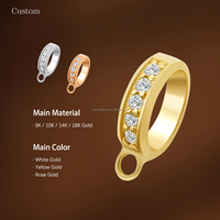 Accessoires de bijouterie en or jaune massif 14 carats AU585 de haute qualité, fermoirs personnalisés pour bracelets et colliers, crochets DIY