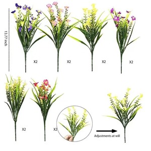 Résistant aux UV, intérieur/extérieur, marguerites artificielles, arbustes, plantes en vrac, décoration de Noël pour l'obtention du diplôme et Pâques - Product Image 4