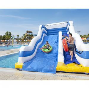 Toboggan aquatique <span class=keywords><strong>gonflable</strong></span> CE Sea Wave, directement de l'usine chinoise, <span class=keywords><strong>jeux</strong></span> de parc aquatique gonflables pour adolescents, pour centres de divertissement - Product Image 4