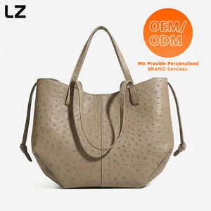 Bolsos de Mujer LZ, Bolsos de Mano de Gran Capacidad, Bolsos Tote con Logotipos Personalizados, Bolsos de Hombro de Cuero Vegano de Avestruz para el Trabajo y Viajes - Product Image 6