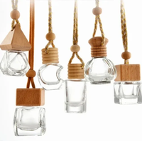 Bouteille diffuseur de parfum pour voiture, vide, en verre, à suspendre, pour huiles essentielles
