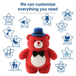 На заказ плюшевые игрушки на заказ логотип Аниме животных Дизайн Мягкий плюшевый мишка кукла - Product Image 2