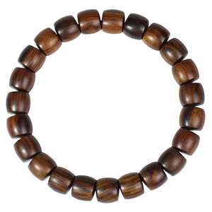 Bracelet en bois de rose noir, perles rondes polies à la main pour la fabrication de bijoux - Product Image 5