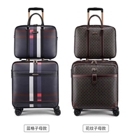 Ensemble de bagages élégant et multifonctionnel en cuir souple PVC pour homme, 2 pièces, valises à roulettes 16-28 pouces (20, 22, 24, 28 pouces)