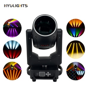 Mini Testa Mobile 295W 14R Wash Zoom Sharpy con 48 Prismi Rotanti, 19 Canali DMX512, 16 Gobo, 13 con Halo, per Parchi a Tema, Bianco, DJ, Palcoscenico - Product Image 1