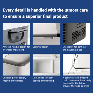 Mini Refrigerador Portátil para Auto Freecool, de Una Sola Zona, 28L, Congelador para Apoyabrazos, 12V/24V, Refrigerador Eléctrico para Uso en Exteriores, Hoteles y Hogares - Product Image 3
