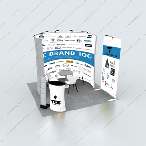 Custom Straight 10x10ft Wall Portable <span class=keywords><strong>Expo</strong></span> <span class=keywords><strong>Display</strong></span> Stands Cabina de exposición para Feria Comercial - Product Image 4