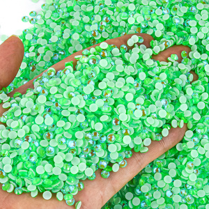 BOBOHOO, gran oferta, cuentas redondas de cristal, prendas, Flatback Sparkle Series, diamantes de imitación de fijación en caliente para accesorios de Jeans - Product Image 3