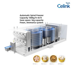 Système de congélation automatique IQF en tunnel de petite à grande capacité pour usine de transformation alimentaire, congélateur spiral - Product Image 4