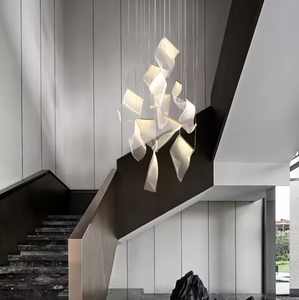 Zeal Lighting Decorativo Personalizado Grande Hotel Foyer Luces colgantes Techo Lujo Led Candelabros de cristal - Product Image 6
