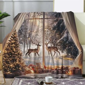 Factory flange Blanket design personnalisé polyester jeter couverture canapé - lit couverture voyage de bureau à domicile - Product Image 3