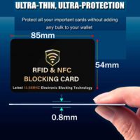 Carta di Protezione RFID, Una Sola Carta Protegge Tutto il Portafoglio, Protettore per Carte Bancarie Contactless NFC, Blocco Carte ID e ATM