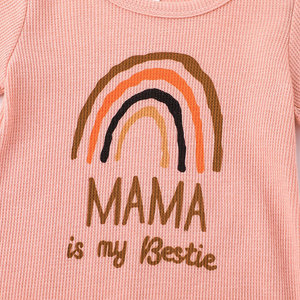 En stock Combinaison d'été pour bébé en tissu gaufré à manches courtes Vente en gros Personnalisation - Product Image 4