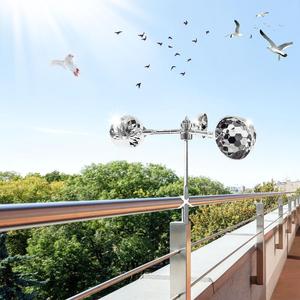 Répulsif Solaire Anti-Oiseaux et Animaux d'Extérieur - Éloigne <span class=keywords><strong>les</strong></span> <span class=keywords><strong>Pigeons</strong></span> par Éolienne Solaire - Product Image 4