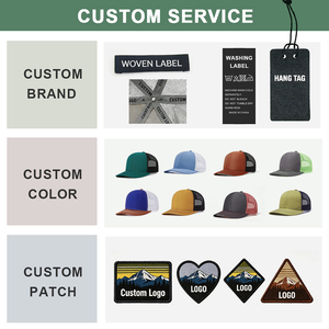 Gorras Trucker Personalizadas con Bordado y Parche Tejido, MOQ Bajo, para <span class=keywords><strong>Hombre</strong></span>, 6 Paneles, 100% Algodón, Estilo 112, Ajustables con Cierre a Presión, Malla Gris - Product Image 2