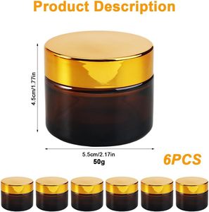 Frascos Cosméticos de Aluminio y Vidrio Personalizados de Lujo de 1oz 2oz 30g 50g 100g con Acabado Blanco Mate Negro y Tapas de Aluminio - Product Image 2