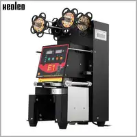Xeoleo la máquina automática de sellado de taza de té de burbuja máquina sellador de taza para 90/95/98mm PP/PET/tazas de papel de 220V/110V personalizable