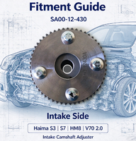 Sproket VVT Mesin VOUVOU, Gear Pengatur Waktu Camshaft Phaser untuk Perbaikan Haima S3 S7 HM8 V70 2.0L 484Q