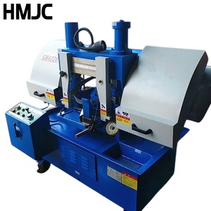 Sierra <span class=keywords><strong>de</strong></span> cinta horizontal para metal GB4228, máquina <span class=keywords><strong>de</strong></span> sierra <span class=keywords><strong>de</strong></span> cinta para metal, puede cortar y ensartar barras <span class=keywords><strong>de</strong></span> acero, alimentación automática - Product Image 1