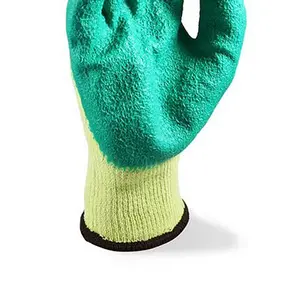 CY sarung tangan pelindung kerja, benang lateks 10 jarum tahan aus anti slip tebal perlindungan tenaga kerja langsung dari pabrik