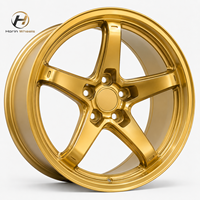 Jantes classiques en aluminium forgé 6061-T6 de 18 à 24 pouces, design étoile à 5 branches, finition noire mate pour Mustang Challenger Camaro