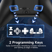 Control Inalámbrico para Móvil EasySMX X15 con Efecto Hall, Gamepad Tri-Modo, Efecto de Luz RGB, Doble Vibración, Volante para Juegos