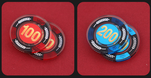 Jetons de poker en acrylique ronds et carrés en gros, imperméables, résistants à l'usure, pour Texas Hold'em et Mahjong, avec impression de logo personnalisé, livraison rapide - Product Image 6