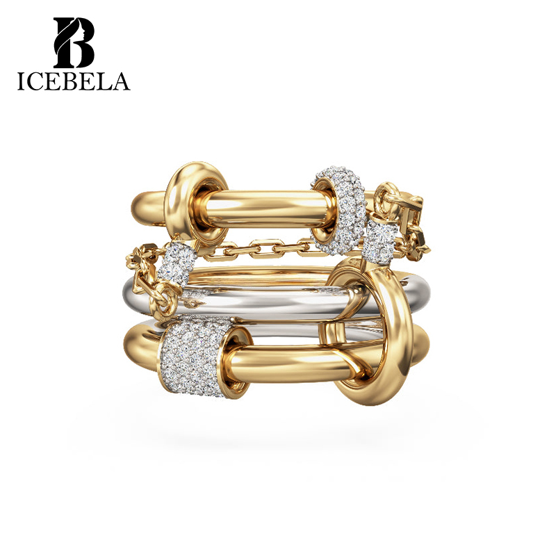 18K Gold+White Gold