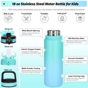 Termo de Acero Inoxidable de Doble Pared con Aislamiento al Vacío, Recubrimiento en Polvo de Color Degradado, 12oz 32oz 20oz, Venta al Por Mayor - Product Image 2