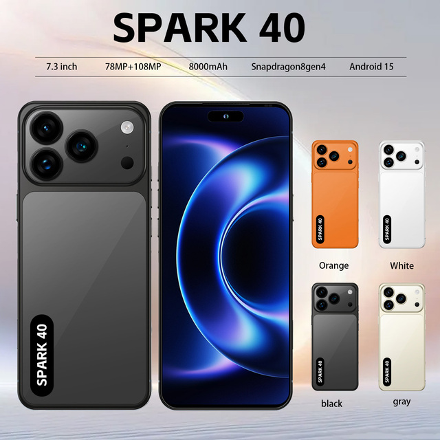 SPARK40 Pro 4G LTE/CDMA Octa Core HD Android Phone Hot Seller 16+1TB Dual SIM Card Global Version Mobilephones