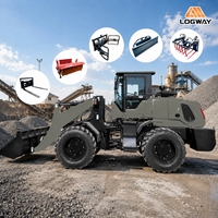 Premium-Qualität Diesel-Lader LOGWAY 1,0-1,5m³ Schaufelkapazität mit Stabiler Beladung für Hochseiten-LKW-Beladung Diesel-Lader