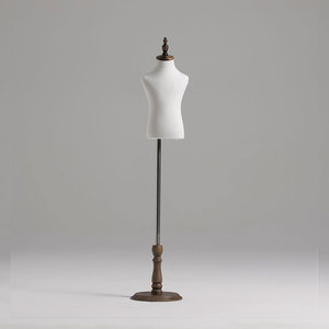Maniquí de torso infantil con base de madera vintage para tienda de ropa, maniquíes de exhibición para niñas y niños - Product Image 6