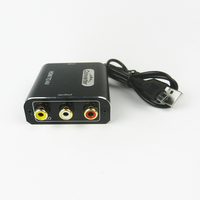 Adaptateur de convertisseur Mini AV vers HDMI 1080p de haute qualité Adaptateur RCA CVBS de sortie vidéo TV domestique 4K
