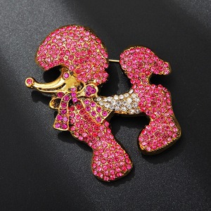 Broche vintage <span class=keywords><strong>de</strong></span> aleación con diamantes <span class=keywords><strong>de</strong></span> imitación <span class=keywords><strong>de</strong></span> poodle <span class=keywords><strong>para</strong></span> <span class=keywords><strong>mujer</strong></span>, pin <span class=keywords><strong>de</strong></span> solapa brillante <span class=keywords><strong>de</strong></span> cristal con forma <span class=keywords><strong>de</strong></span> cachorro, rosa y azul, <span class=keywords><strong>para</strong></span> blazer, abrigo, fiesta, boda - Product Image 5