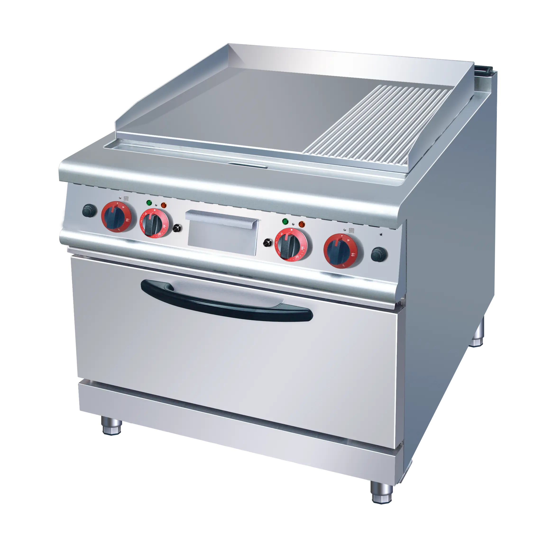 Multifunktion ofenofen in einem Gasherd mit Backofen oder Schrank Gas grill (2/3 flach & 1/3 gerillt) mit Schrank für die Küche