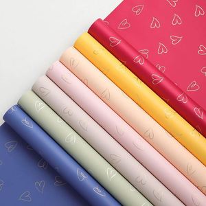 Papier d'emballage pour fleurs en PVC épais imperméable, impression recto simple, style coréen, pour bouquets, Saint-Valentin - Product Image 3