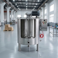 Nouvelle machine à faire fondre le chocolat en acier inoxydable de 100L-300L avec réservoirs de mélange et de stockage 220V/380V à faible bruit