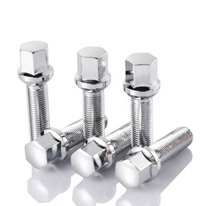 Tornillo de tuerca de acero de aleación de <span class=keywords><strong>rueda</strong></span> de coche para Benz <span class=keywords><strong>Volkswagen</strong></span> Audi A1 A2 A3 A4 M14x1.5 longitud de rosca 28/35/40/45/50mm - Product Image 6