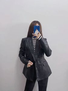 Abito doppiopetto in ecopelle da <span class=keywords><strong>donna</strong></span> spagnola personalizzato all'ingrosso - Product Image 6