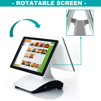 Écran tactile tout en un ensemble de vente de terminaux doubles Mini machine à caissier matériel Système de caisse enregistreuse Android