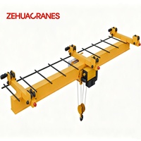 Grue à poutre simple suspendue avec rail courbé pour une mise en plan flexible d'atelier