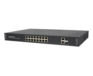 Gigabit <span class=keywords><strong>16</strong></span> PoE cổng PoE chuyển đổi với 2 RJ45 uplink cổng và 2 SFP cổng hỗ trợ IEEE 802.3 AF/at PoE tiêu chuẩn - Product Image 3