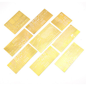 Feuilles de gravure sur métal, pièces gravées électrolytiquement pour maquettes de navires, d'avions et d'architecture, traitement personnalisé, précision de 1 mm - Product Image 1