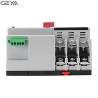 Interrupteur de transfert automatique triphasé GEYA 100A, interrupteur de changement de puissance automatique pour générateur, contrôleur d'interrupteur ATS 32A