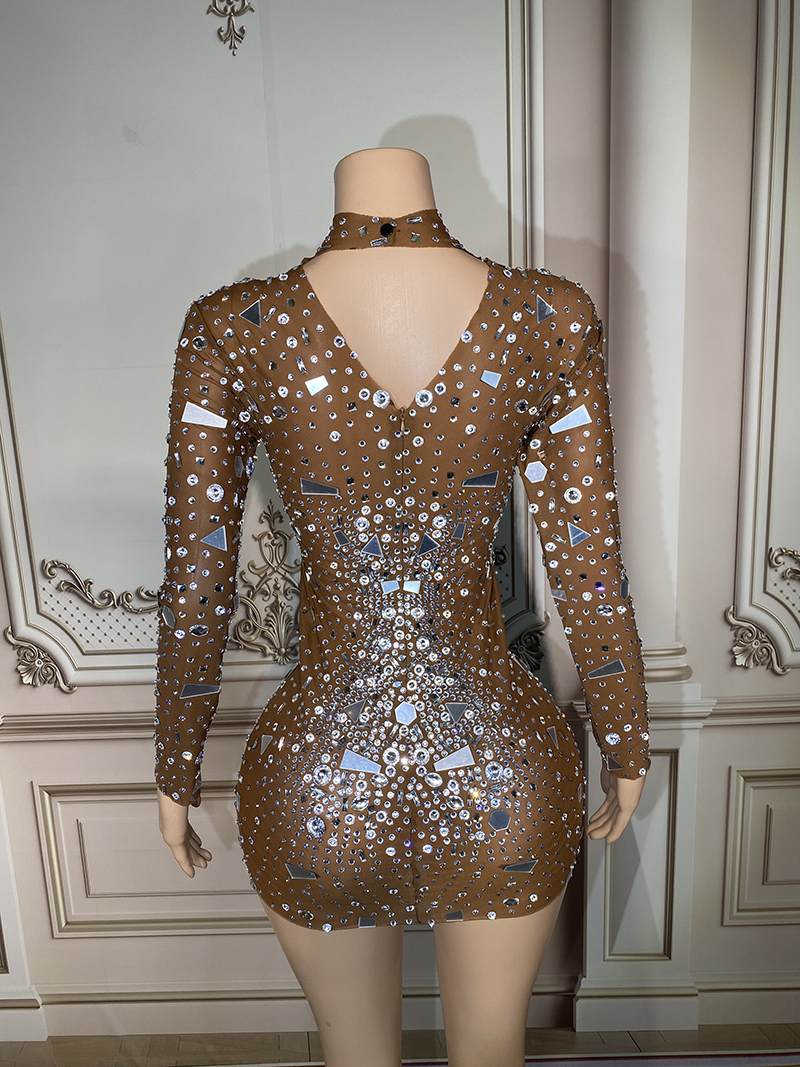 open lace back dress Zahra Chocolate Brown Halter-Neck Ruched Mini Dress With Ruffle Hem – Club  L London