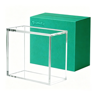 Boîte de présentation en acrylique écologique pour panneau de 5 mm avec protection UV et fermeture magnétique