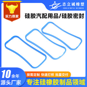 Anneau d'étanchéité en silicone rectangulaire bleu Zhi Licheng pour étanchéité à l'eau automobile, moulage par compression, ignifuge V-0 - Product Image 5