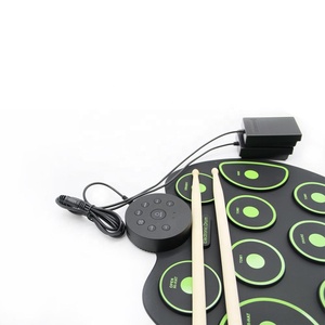 G4002 Roll-Up Kit de batería portátil Batería Electrónica con batería seca pedales de pie <span class=keywords><strong>baquetas</strong></span> regalo de Navidad - Product Image 2